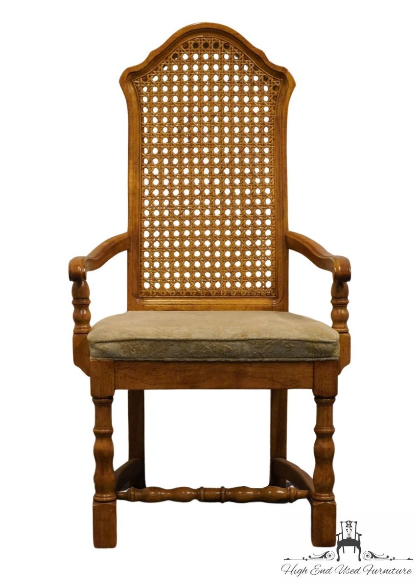 DREXEL HERITAGE Chartwell Collection Cane Back Dining Arm Chair