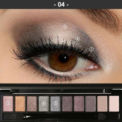 Focallure 10 Colors Naked Eye Shadow Palette Eyeshadow Shadow Shade for Eyebrows