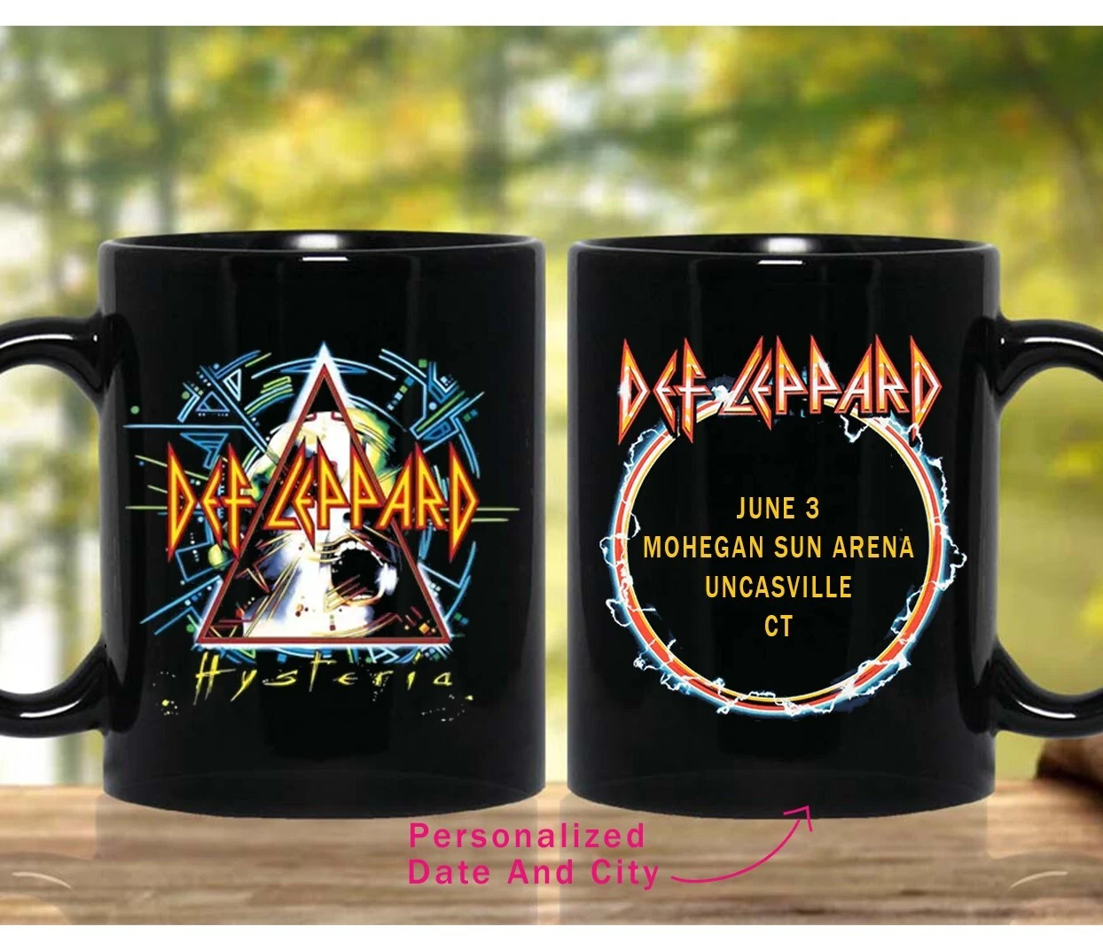 Personalization Def Leppard Tour 2025 Coffee Mug
