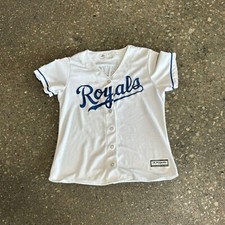Kansas City Royals Majestic Women’s Jersey 2015 World Series #6 Lorenzo Cain M