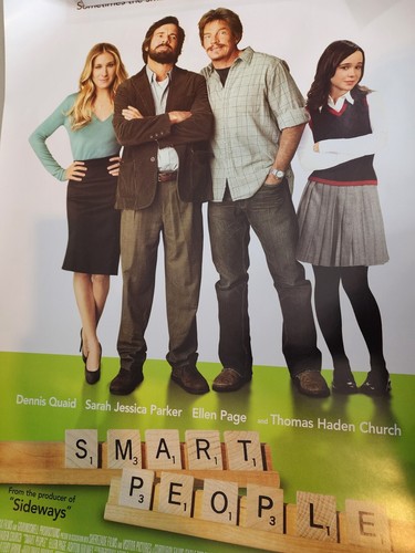 2008 Smart People Drama Double Sided 27" x 41" Theatrical Movie Poster