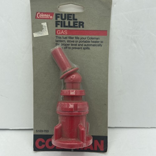 New Coleman Fuel Filler Spout 5103A703 Screw on Nozzle Spring Operated Shut Off