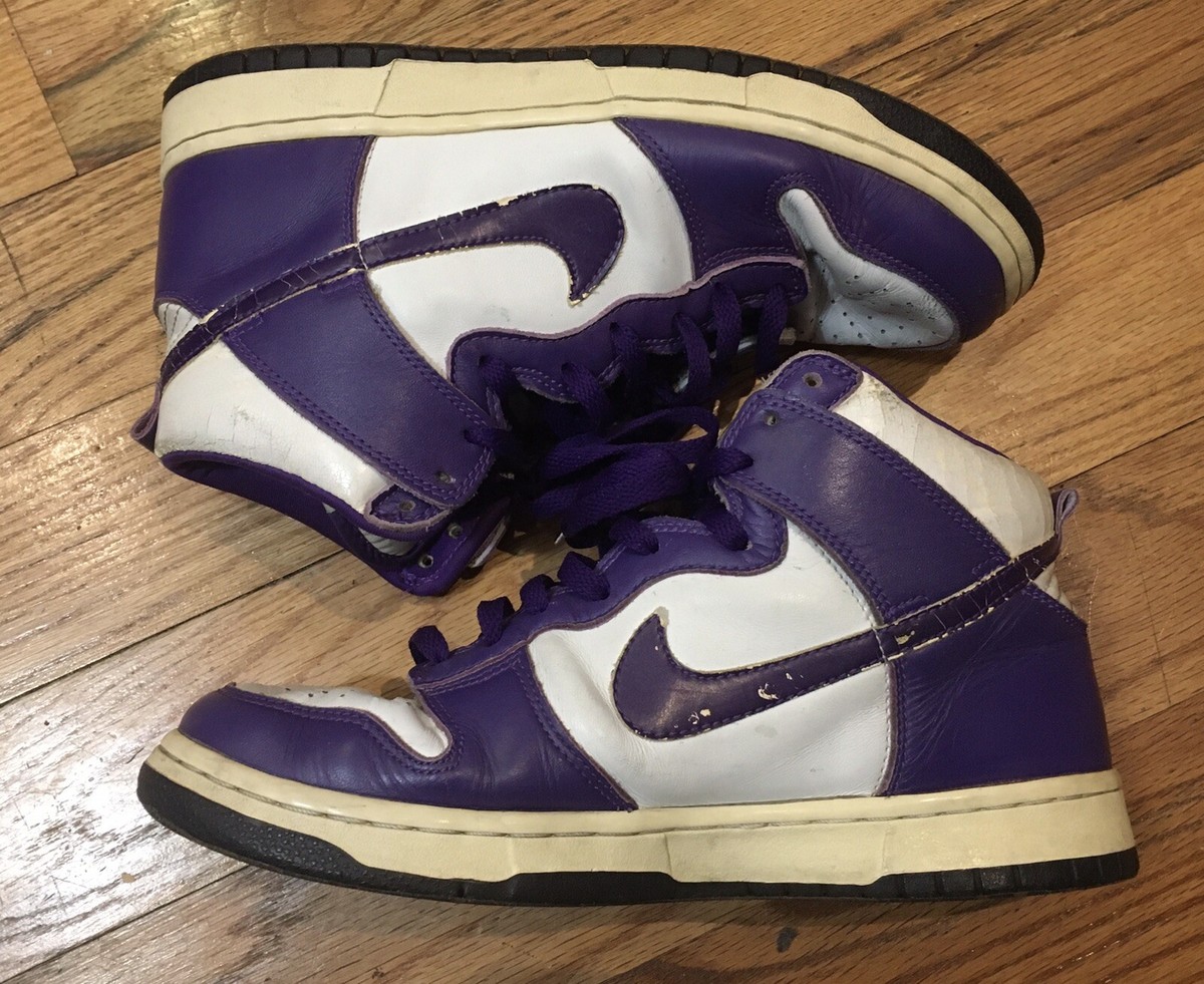 1999 Nike Dunk High LE Co.JP City Attack White Purple US9 1999 Nike Dunk High LE Co.JP City Attack White Purple US9