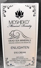 MOSHEKO DEAD SEA MINERALS ARGAN OIL ENLIGHTEN EYE CREAM ANTI-AGING NEW