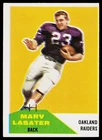 Marv Lasater, 1960 Fleer, #75, Oakland Raiders, RC