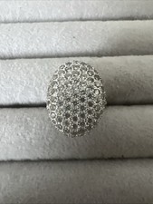 Sterling Silver  Pave Twilight Bella Swan Wedding Engagement Ring Size 6