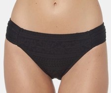 NWT BLEU ROD BEATTIE Chic Peek Bikini Bottom LACE Black Size 14