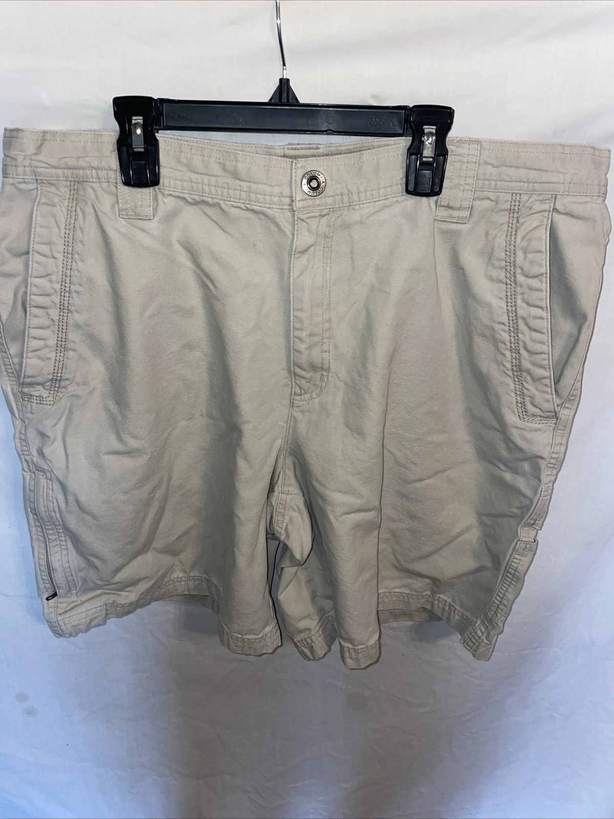 Columbia Casual Shorts Mens Size 38 Khaki Athleisure Outdoors Fishing
