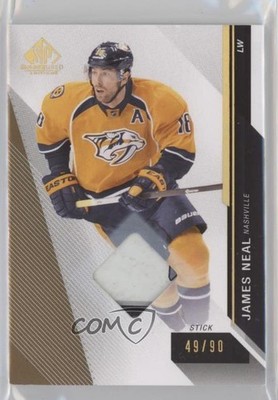 2014-15 SP Game Used Gold Spectrum Prime 49/90 James Neal #68 0c3