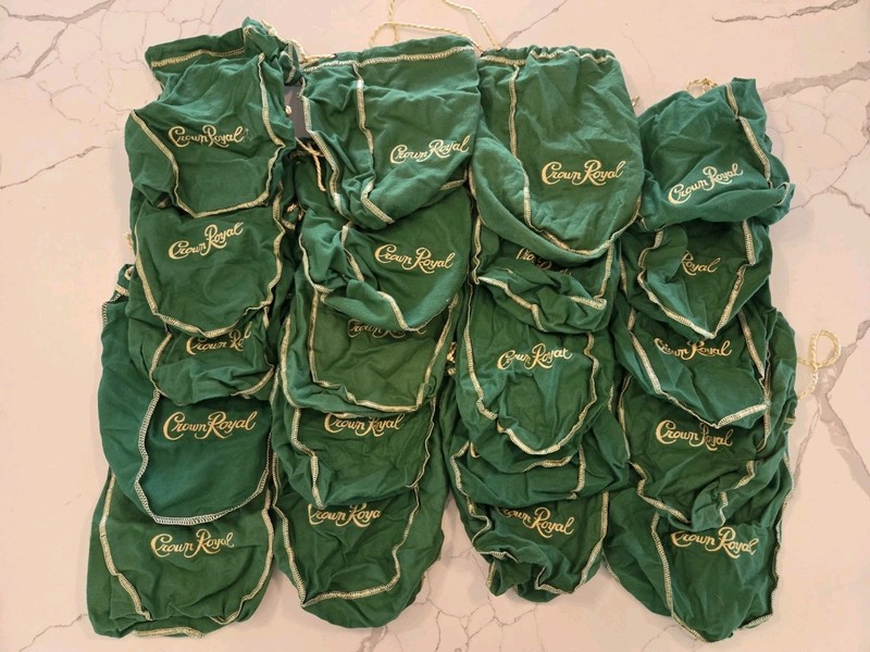 Apple Crown Royale Drawstring Bag Green 20 BAGS