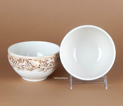 Euro Ceramica VINEYARD, Set of 2 Soup/Cereal Bowls, SUPERB+ Condition!