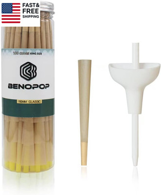 Pre Rolled Cone |Rolling Papers Cones| (4.33Inch/110Mm) | 100 Pack | 110Mm Slo