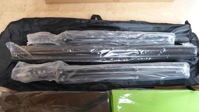 2.6x3m Fotostudio Hintergrundsystem Teleskop Hintergrund Stativ Set Mit Tasche