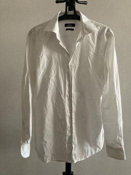 Men Oliver Sweeney Shirt White Cotton 38 / M / 46