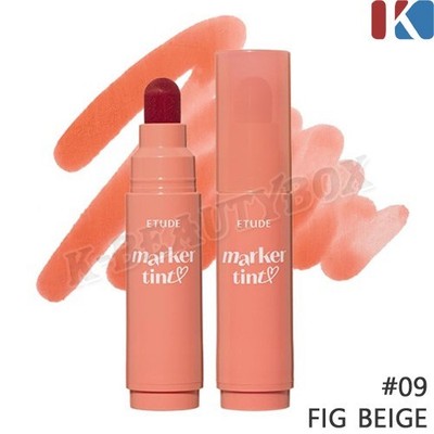 ETUDE Dear Darling Marker Tint 3,5g #09 Fig Beige Long-Lasting Lip Tint K-Beauty
