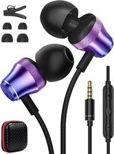 Wired Earbuds for Chromebook Laptop PC,3.5mm in Ear Headphones for Kindle Fire