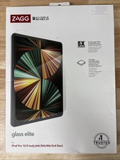 Zagg InvisibleShield Glass Elite Screen Protector for 12.9" iPad Pro 3/4/5/6 Gen