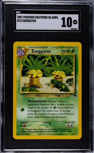Exeggutor graded SGC 10 for sale on eBay
