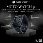 NEW Motorola Moto Watch 70 - 1.69" Smartwatch - 10-Day Battery, IP67 Waterproof