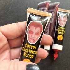 Lot Of 5 Tubes 1990s Fake Blood Halloween Decor Horror Gothic Fun Party Costume