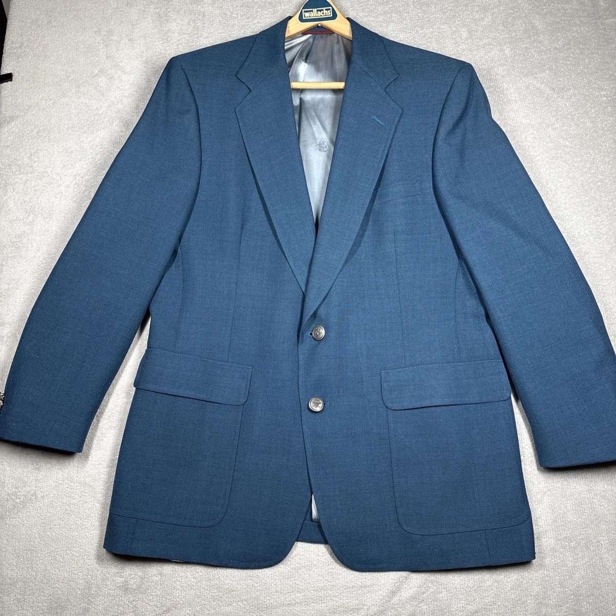 1976-1994 Blazer bleu marine à deux boutons Hart Schaffner Marx Micron 2000 Taille : 40S - Canada