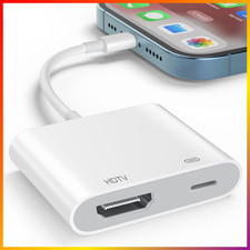 1080P Lightning auf HDMI Adapter für iPhone iPad, Plug & Play