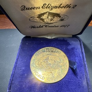 1977 Queen Elizabeth 2 World Cruise Medallion
