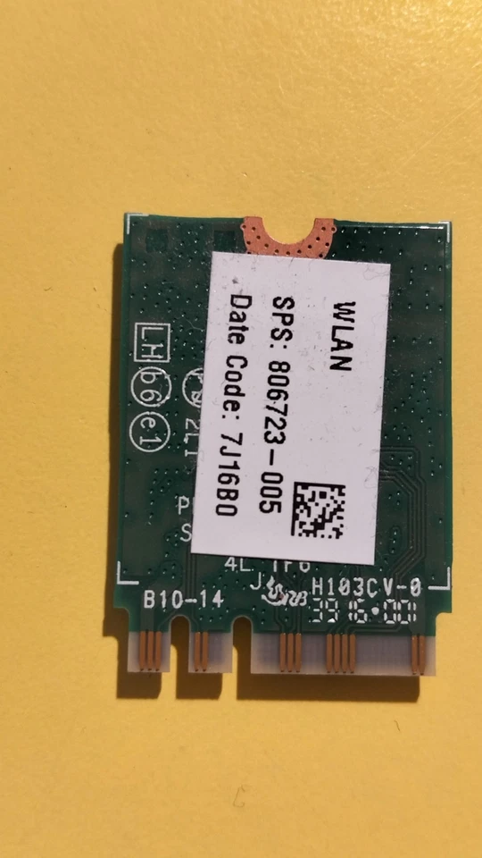 HP 250 G5 scheda Wi-Fi Bluetooth Intel 3165NGW originale 806723-001 / 806723-005 - Immagine 2 di 3