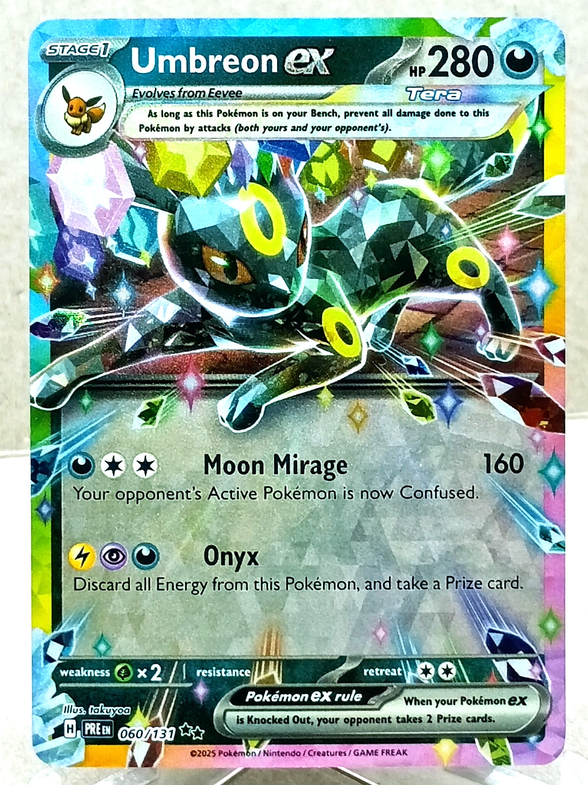 Umbreon Ex 060/131 Double Rare SV: Prismatic Evolutions Pokemon TCG NM