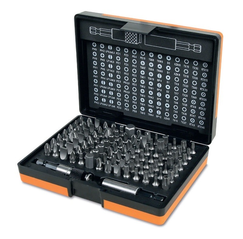Jeu de douilles Beta de 98 pièces avec porte-embouts magnétiques pour atelier