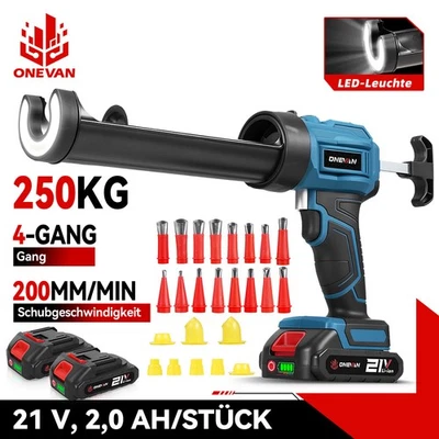ONEVAN Für Makita 18V Akku Kartuschenpresse Silikonpistole Kartuschenpistole Glaskleber