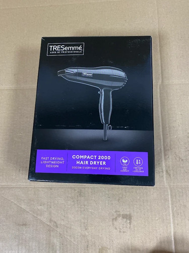 TRESemme Compact 2000W Haar DC Motor Trockner leicht & kompakt 2 Geschwindigkeiten schwarz