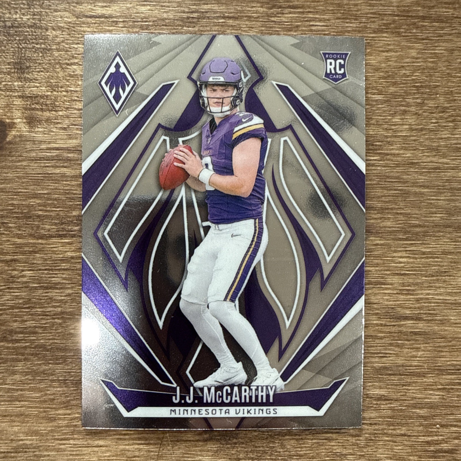 2024 Panini Phoenix - Rookies J.J. McCarthy #185 (RC) Vikings QB Silver