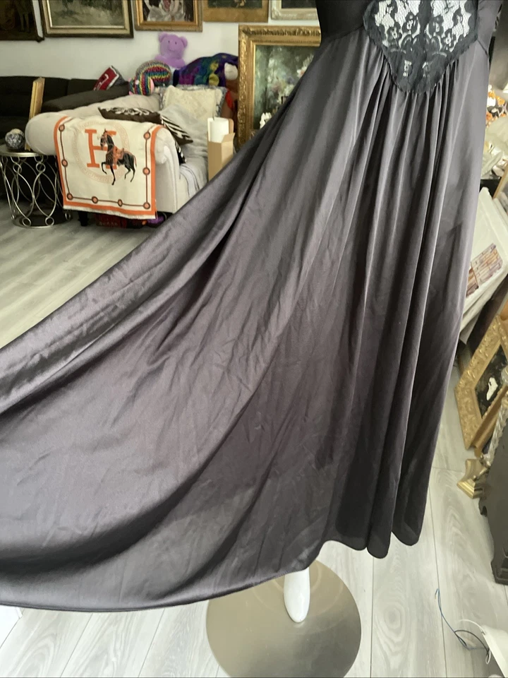 Sexy Vestido Largo Vintage Miss Elaine Talla Grande Sexy Encaje Foto 3 de 4