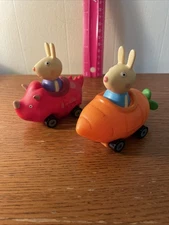 Peppa Pig Adventures Richard & Rebecca Rabbit Push Along Little Buggy Toy SH26