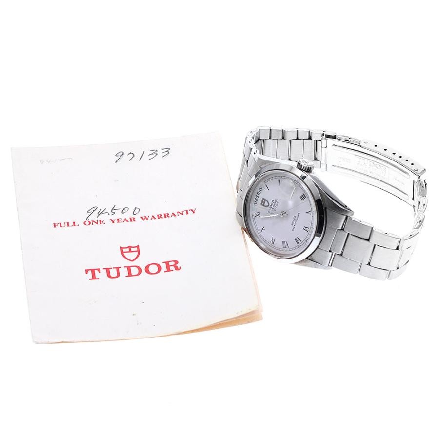 TUDOR OYSTER PRINCE DAY-DATE 94500 35mm SS White Dial Automatic #C252