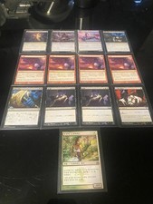 13 MTG Magic the Gathering  Japanese  Cards BLACK/RED/GREEN 5 Rare #’d Cards