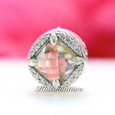 Authentic Pandora Silver Radiant Grains of Energy Golden CZ Bead 797650CCZ