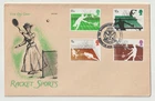 12/1/1977 UK GB FDC - Racket Sports - Philart Cover - Badminton Special Postmark