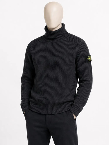 Stone Island, Stone Island Vintage 90’s Knitted Sweater Patch Massimo Osti