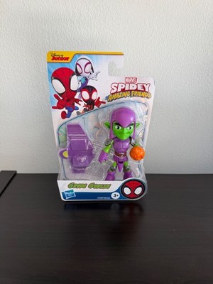 DISNEY JUNIOR MARVEL SPIDEY AND HIS AMAZING FRIENDS GREEN GOBLIN 4  FIGURE  NEW