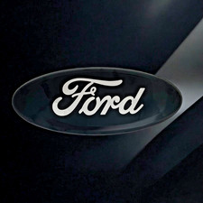 9 Inch All Black Oval Emblem Fits Ford F150 Super Duty Explorer Grille Tailgate