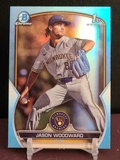 2023 Bowman Draft Chrome Jason Woodward Sky Blue Refractor #BDC-97 1st Bowman RC