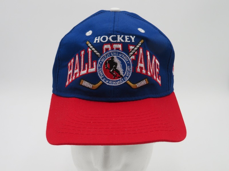 Vintage NHL Hockey Hockey Hall of Fame 1990s Royal Blue Adjustable Cap - Problem