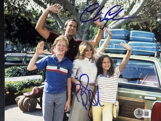 Beverly D'Angelo Chevy Chase Signed National Lampoons 8x10 Photo AUTO BAS