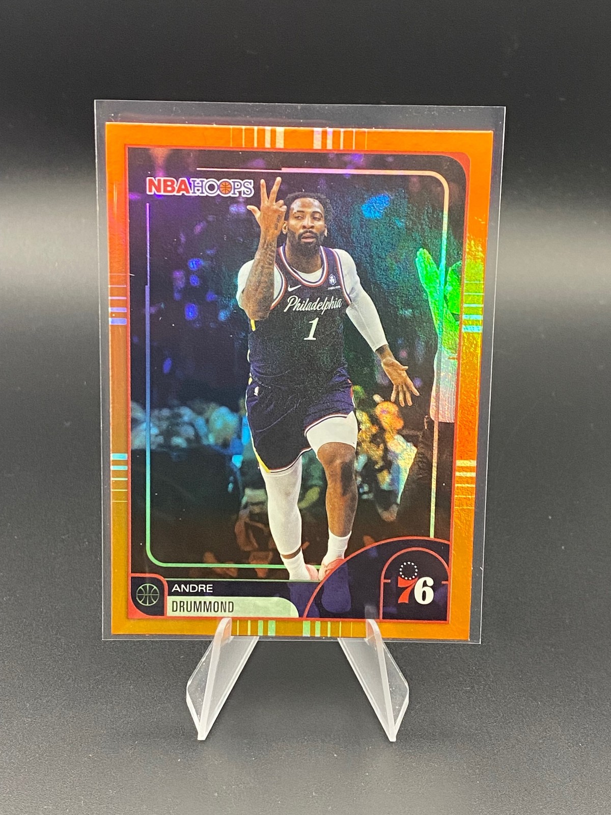 2025-26 Hoops #60 Andre Drummond Orange Hoops