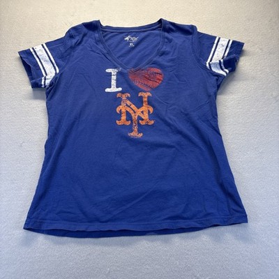 WOMEN'S G-III CARL BANKS MLB NEW YORK METS 4HER T-SHIRT SIZE XL