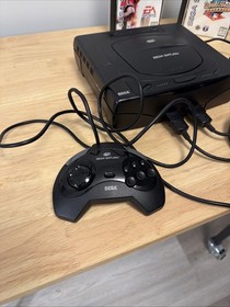 Sega Saturn MK-80000 Video Game Console Bundle with 2 Controllers Black