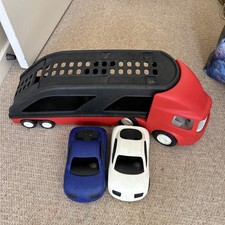 Little Tikes Red Black CarTransporter With 2 Cars