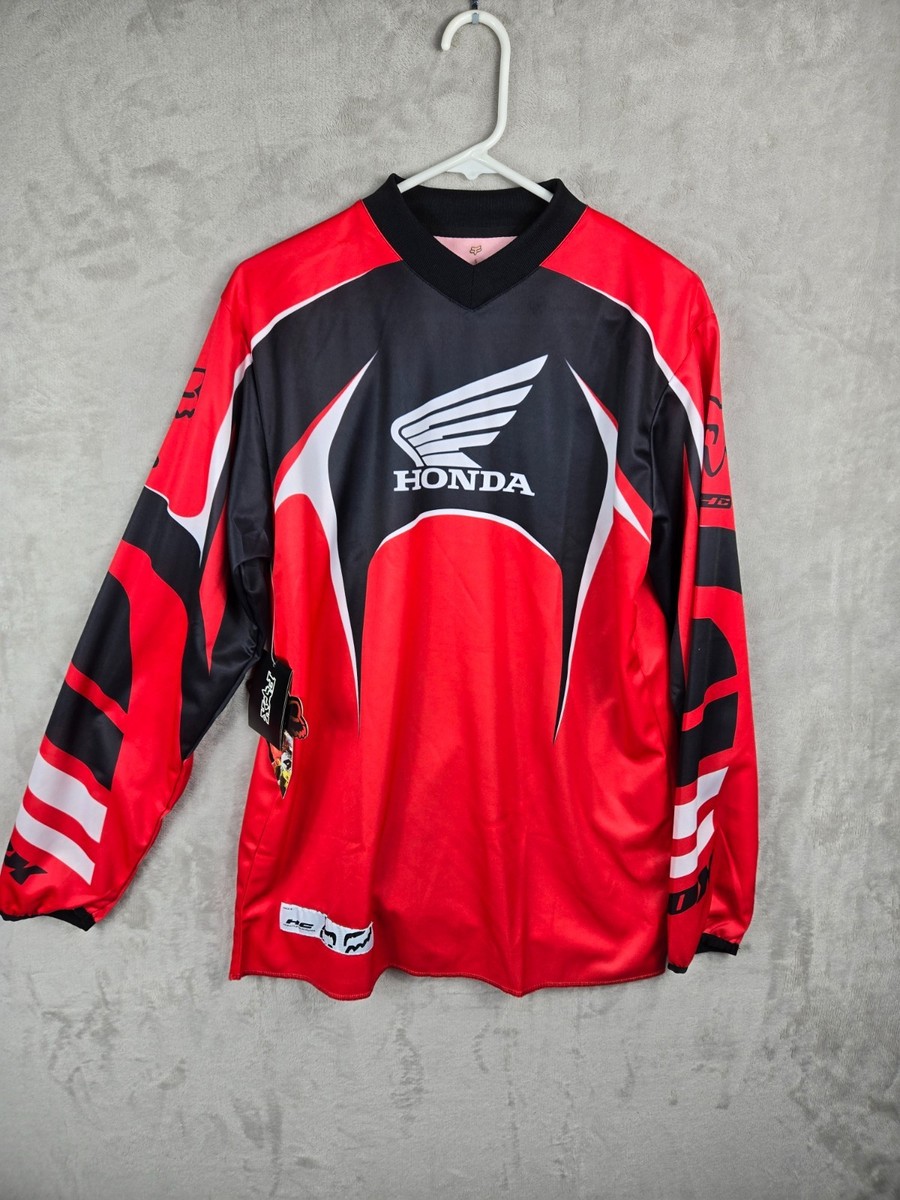 Vintage Honda Fox Racing Motocross Jersey Honda CR Mens Small